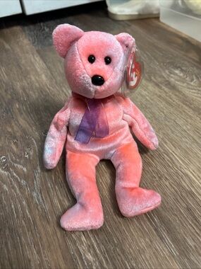 🧡Ty Beanie Baby CLUBBY 5th Anniversary Bear 8.5" MWMTs Stuffed Animal Toy